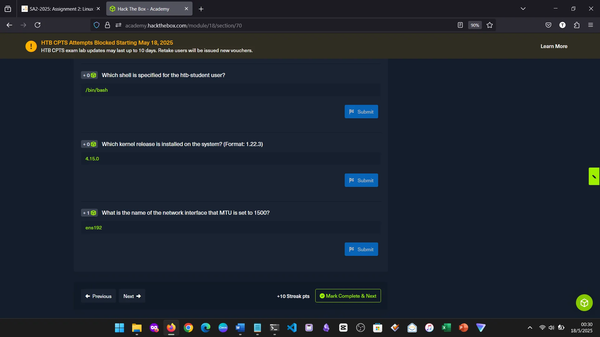 Module Questions