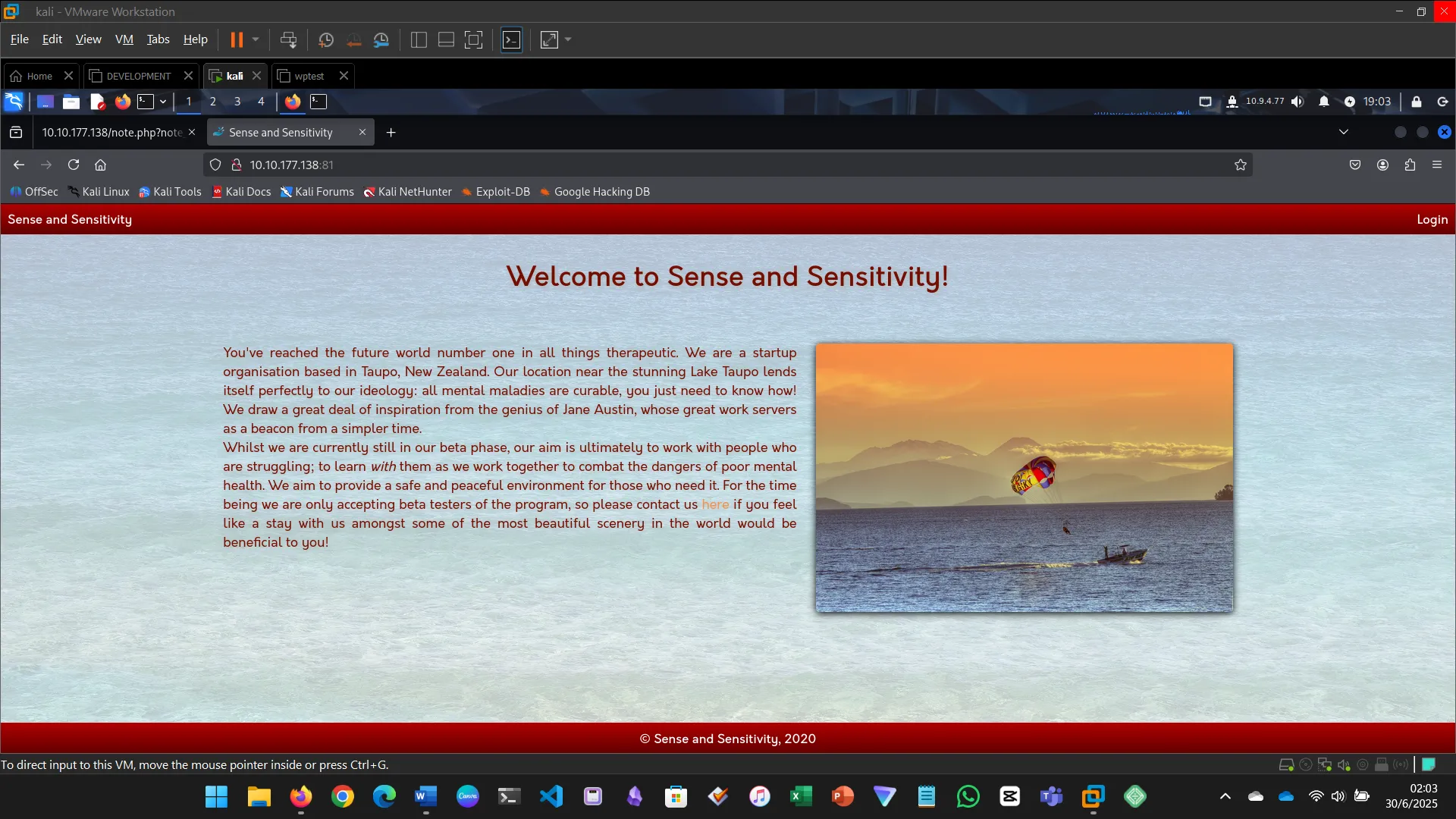 Inspect login page